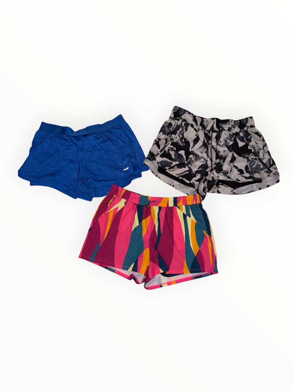 Women's Athletic Shorts Trio - XL
